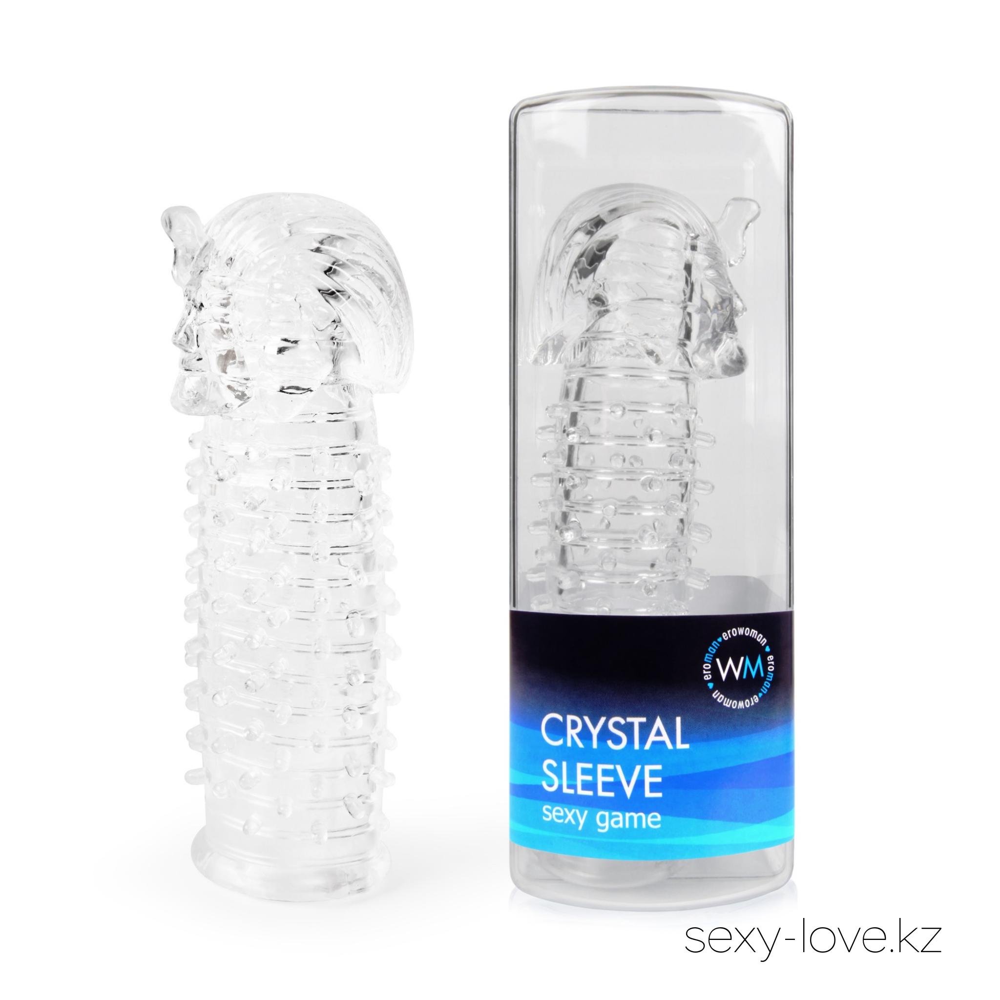 Насадка закрытая CRYSTAL SLEEVE ФАРАОН L 135 мм D 22 мм, 
	Оригинальная насадка для увеличения размеров мужского полового члена. Надевается на пенис, находящийся в состоянии слабой эрекции. Рельефная поверхность, небольшие «шипики» и выпуклости предназначены для интенсивного воздействия на эрогенные зоны партнёрши.
	Благодаря эластичному материалу изделие хорошо растягивается. Может использоваться с вибратором, фаллоимитатором и другими секс-игрушками.
	Совместно с интимным аксессуаром рекомендуется применять гель-любрикант «Sex Toys 3 в 1» и очищающий спрей с антимикробным эффектом Clear Toy.

	Этот товар вы так же можете приобрести в наших магазинах.

	мг. «LOVE 18+»

	Актобе ул. 101 Стрелковой Бригады 3 (по 101й на против Kaspi банка) с 11:00 до 20:00

	WhatsApp +7 776 720 7713 и +7 775 720 7713

	 

	мг. «Эволюция 18+»

	Актобе пр. Абилкайыр-хана 21 (остановка Электрон) с 10:00 до 20:00

	WhatsApp +7 771 843 0213 и +7 702 248 7813

	 

	мг. «LAMOUR 18+»

	Актобе 11 мкр 79 дом (за ост. Набережная) OZON и СОЛЬ, временный регламент с 16:00 до 20:00

	 WhatsApp +7 777 112 8813 и +7 777 030 8813

	
	 

	 
