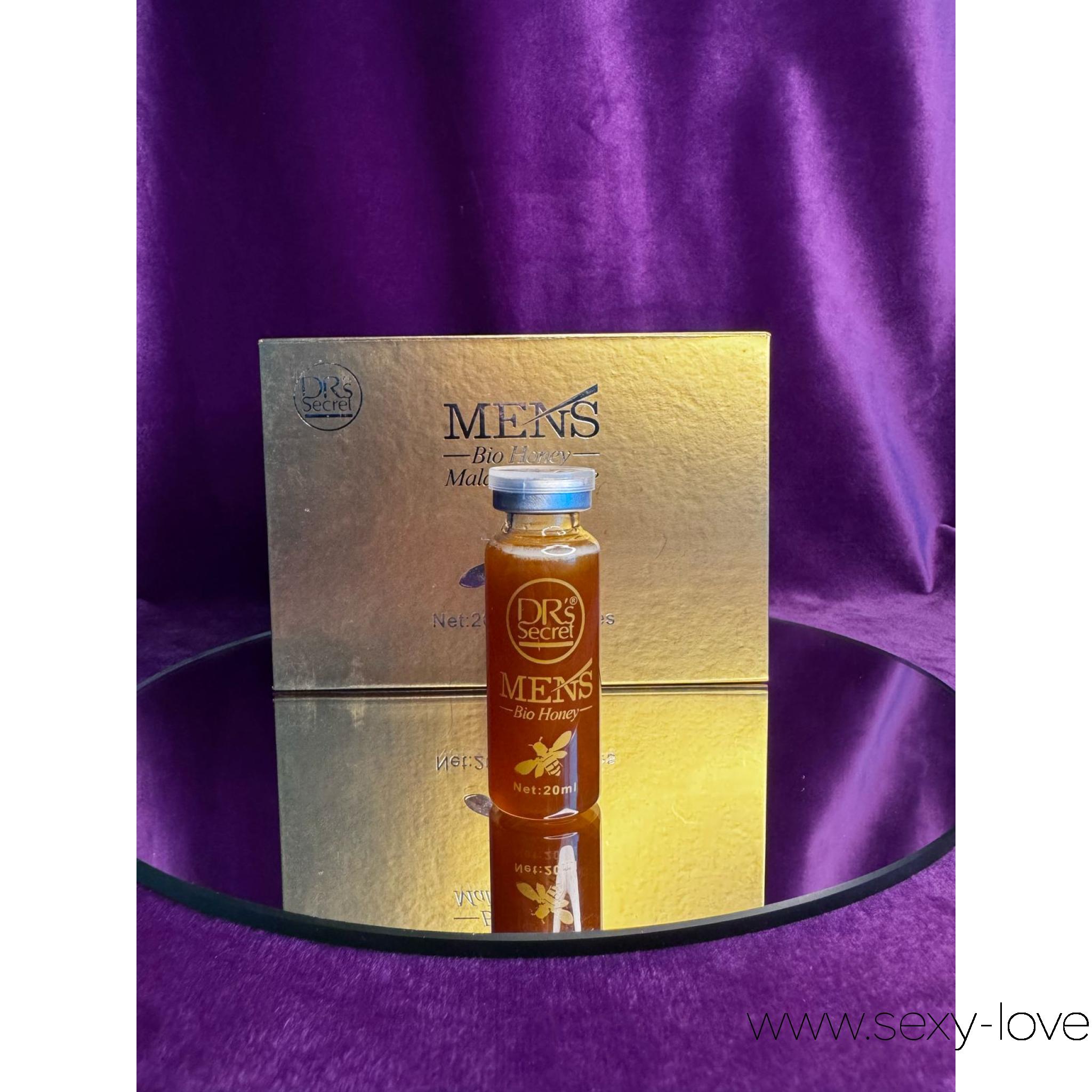 Малайзийский мёд «Men’s Bio Honey» 20гр, 
	Вкусный и полезный Мужской Элексир. Это натуральное снадобье, сделанное на основе тропических трав, которое является мощным натуральным средством для усиления Мужской потенции, увеличения сексуального желания и укрепления мужского здоровья. Усиливает эрекцию до максимума. Уменьшает стресс. Укрепляет физическую форму, профилактика простатита.

	Состав растительные экстракты; натуральный тропический Малайзийский мед. Тонгкат Али. Маточное молок. Мака перуанская. Женьшень. Корень куркумы. Экстракт трюфеля. Эврикома длиннолистная. Гималайский корень ласки. Трибуй.

	Рекомендации по применению: 1 флакона хватает на 2 прменения.

	принимать половину флакона на пустой желудок и за полчаса до половой близости.

	 
