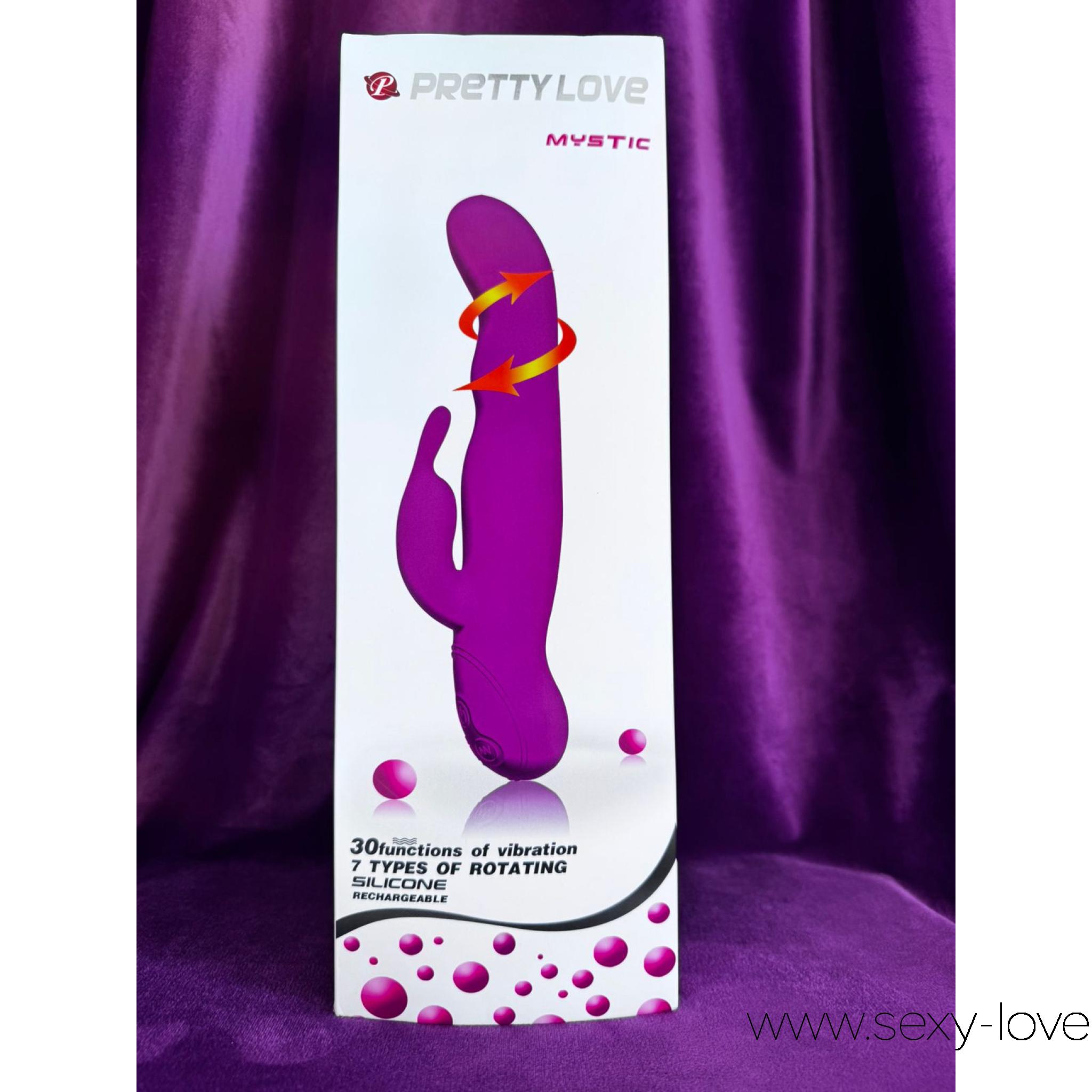 Перезаряжаемый вибратор Mistic Pretty Love + подарок! виброяйцо!, 
	Многоскоростной перезаряжаемый вибратор пурпурного цвета. Имеет клиторальный стимулятор. Материал - силикон. Возможно раздельное управление вибрацией основного ствола и отростка. 30 режимов вибрации, 7 режимов ротации (головка может вращаться в обе стороны). Управление производится при помощи сенсорных кнопок у основания игрушки. Общая длина - 24 см, рабочая длина - 15,5 см, максимальный диаметр - 4,2 см, длина клиторального отростка - 8 см, диаметр - 2,5 см. В комплекте зарядное устройство, инструкция на русском языке, мешочек для хранения.

	Адреса магазинов:

	мг. «LAMOUR 18+» Актобе 11 мкр 79 дом (за ост. Набережная) временный регламент с 10:00 до 20:00 WhatsApp +7 777 112 8813 и +7 700 112 8813

	мг. «Эволюция 18+» Актобе пр. Абилкайыр-хана 21 (остановка Электрон) с 10:00 до 20:00    WhatsApp +7 771 843 0213 и +7 702 248 7813

	мг. «LOVE 18+» Актобе ул. 101 Стрелковой Бригады 3 (по 101й на против Kaspi банка) с 11:00 до 20:00 WhatsApp +7 776 720 7713 и +7 775 720 7713

	 

	 
