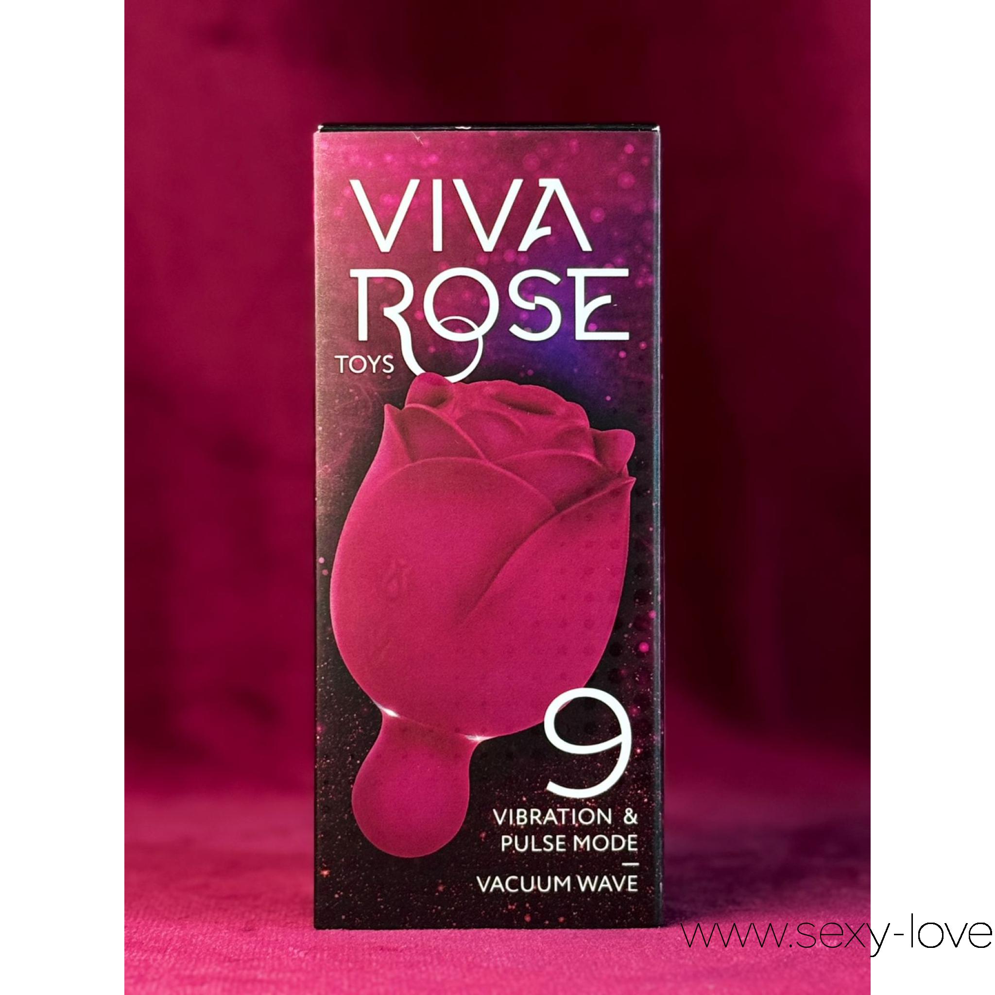 Вибромассажер/Viva Rose Vibro, 
	Её нежный бутон не только прекрасен, но и чертовски умел — он знает, как довести до дрожи от удовольствия! Лепестки страсти ласкают клитор и сосочки с помощью вакуумно-волновой магии — целых 9 режимов вибрации и пульсации готовы покорить тебя один за другим.

	А теперь — секретик: сними верхнюю часть цветка, и перед тобой откроются игривые тычинки, которые добавят перчинки в твоё удовольствие.

	Не забывай про шаловливый стебелёк — он тоже не прочь повибрировать в твою честь! Ещё 9 режимов вибрации, и всё это можно включать как вместе, так и по отдельности. Сладкая симфония наслаждения — на твой вкус.

	 
