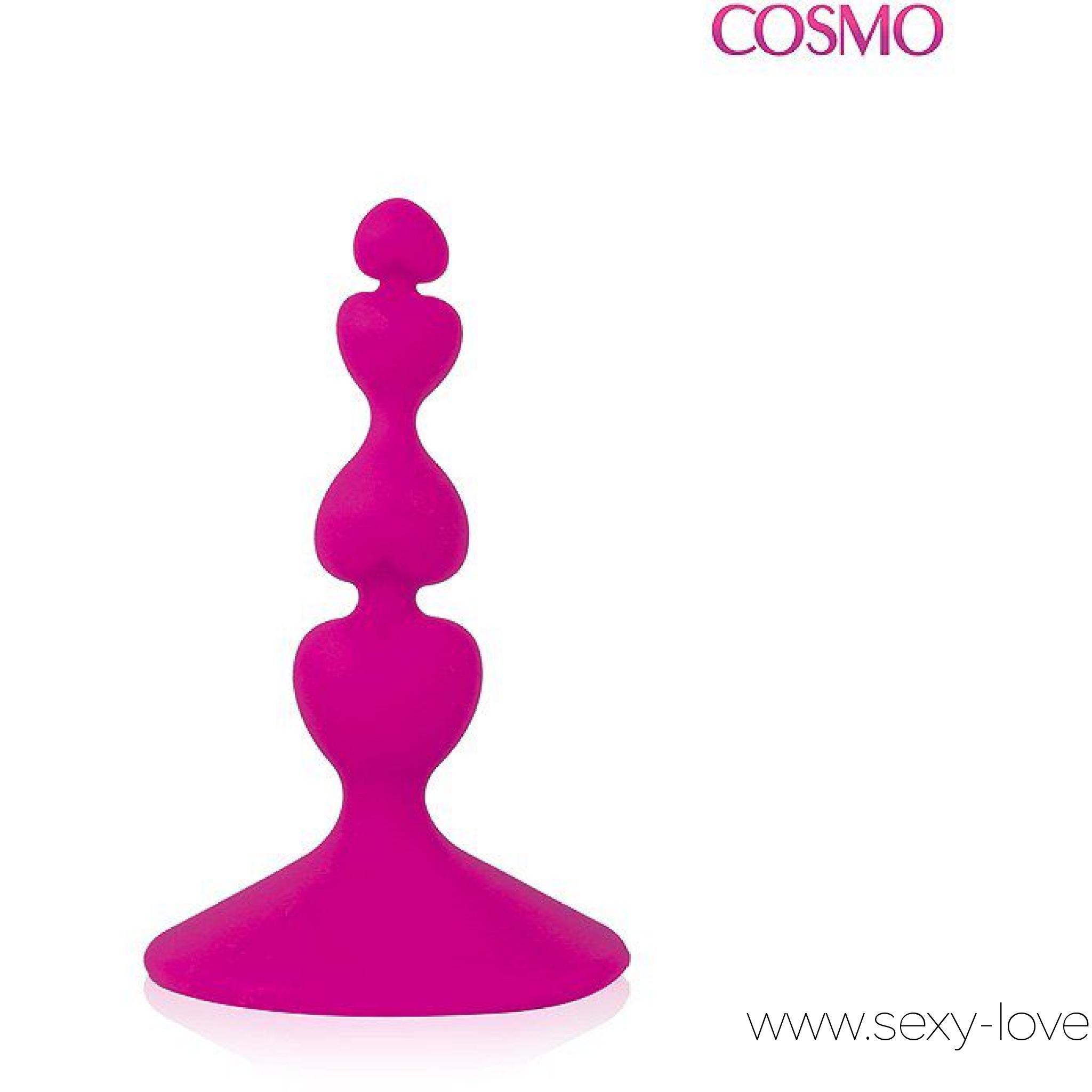 Анальная втулка-елочка с присоской Cosmo, цвет розовый, длина 80 мм, диаметр 10x21x17 мм, 
	Открыть новые горизонты интимной жизни позволит анальная втулка из серии «COSMO». Эротический аксессуар идеально подойдет для подготовки к анальному сексу. Форма изделия в виде «елочки» и оптимальный размер (длина - 80 мм, диаметр элементов - 10x21x17 мм) обеспечит максимально комфортное введение и выведение втулки.
