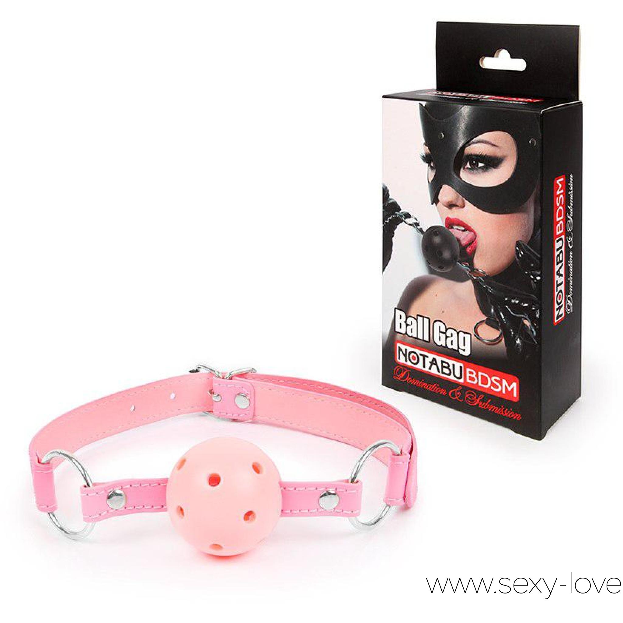 Кляп-шарик с отверстиями для дыхания на ремешках с кольцами, цвет розовый, 
	Отличный кляп для любителей БДСМ-аксессуаров! Изделие состоит из пластмассового шарика с отверстиями для дыхания и ремешков с возможностью регулировки размера.Интимный аксессуар прост в применении и уходе.До и после каждого использования рекомендуется обрабатывать кляп очищающим спреем с антимикробным эффектом «ClearToy».
