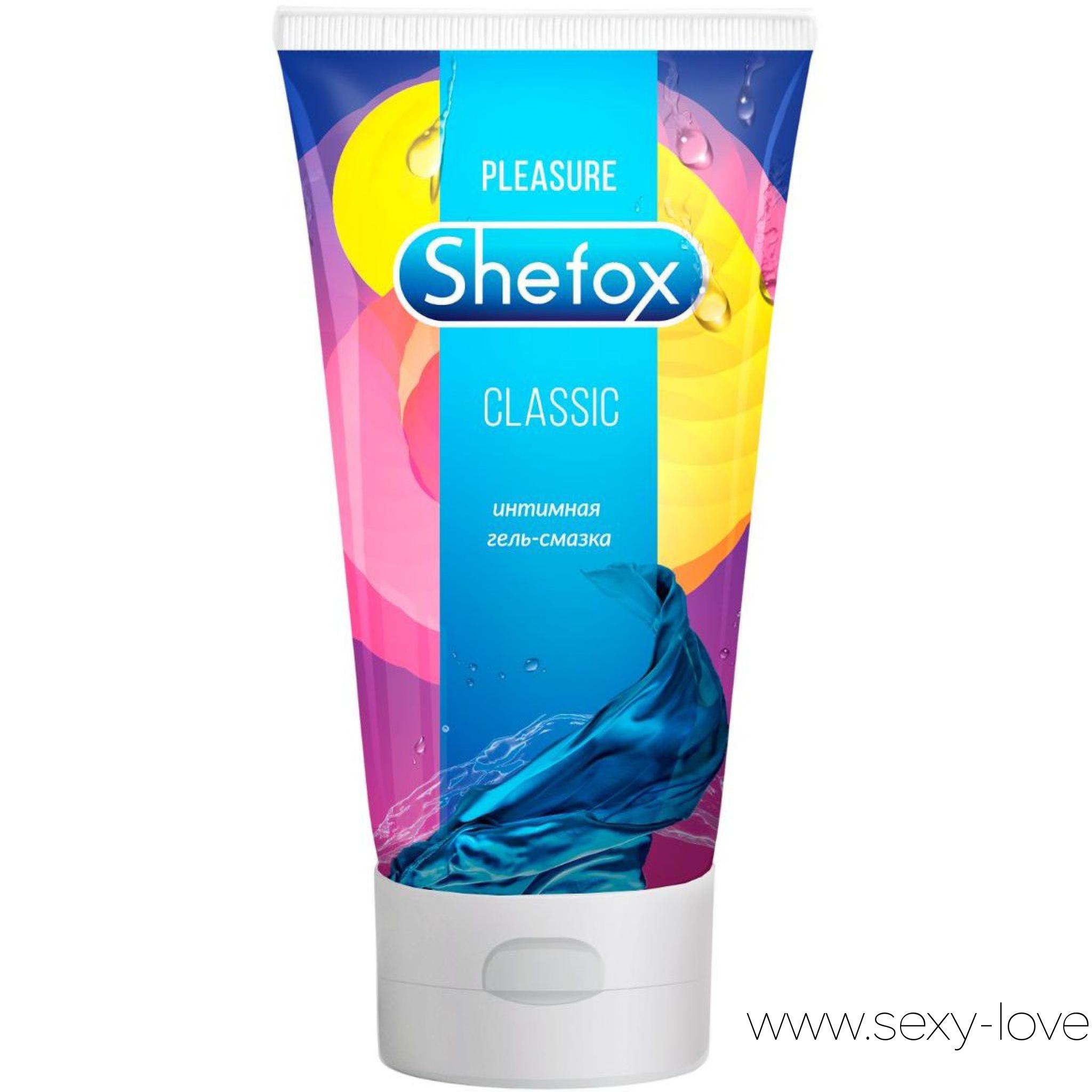 Интимная гель-смазка «Классическая», 50 мл, Shefox, 
	Предназначена для вагинального и анального секса. Восполняет недостаток естественной смазки, помогая избежать микротравм и делая контакт с партнером более комфортным.

	 

	Не нарушает pH-баланса естественной среды организма. Гель-смазка подходит для использования с презервативом и без него.

	 

	Не повреждает латекс.

	Не пачкает одежду и постельное белье.

	Легко смывается с кожи мыльной водой.
