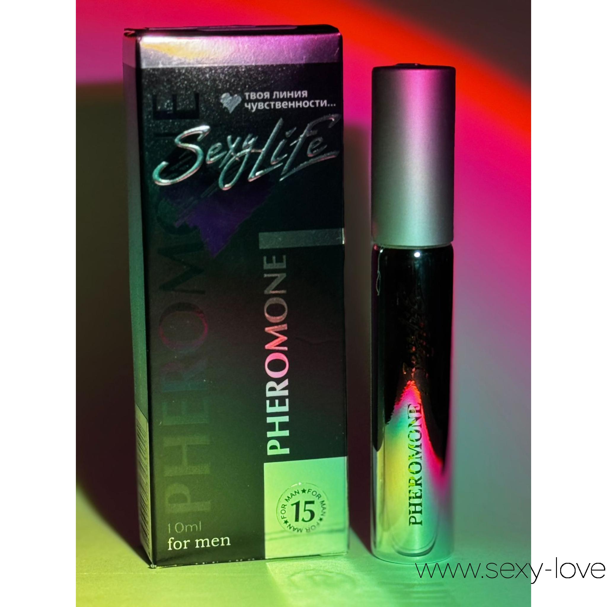 Духи мужские с феромонами «Sexy Life №15 LHomme YSL», 10 мл, 
	Принадлежат к древесным пряным ароматам. Содержит в себе композицию из верхних нот альдегидов, сочного апельсина, красного мандарина и освежающих морских нот. В сердце композиции заложены ноты пикантного черного перца Неролы и благородного кедра, а в базе находятся ноты бобов Тонка, амбры, ванили, ветивера и белого мускуса. Этот аромат оправдывает свое название и отлично подходит для спортивных прогулок, придавая Вам бодрость и силу духа.
