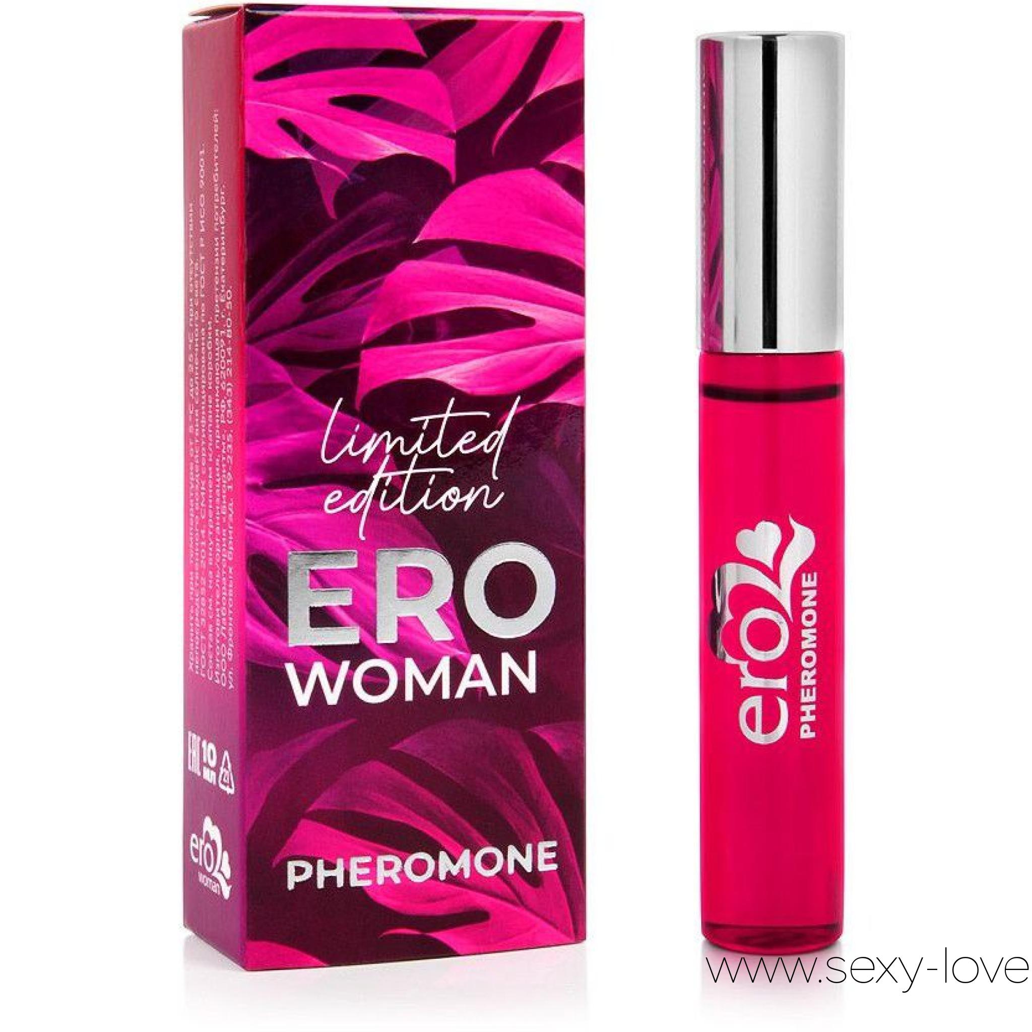 Ароматизирующая композиция с феромонами «Erowoman №10 Limited Edition», 
	Ароматизирующая композиция с феромонами «Erowoman Limited Edition» - роскошный аромат чувственности и соблазна! Окутывает своим неповторимым флёром, разжигает чувства и желания. Входящие в состав феромоны способны вызывать влечение на подсознательном уровне, помогая пробуждать интерес противоположного пола.

	 

	Ароматизирующая композиция придаёт приятный аромат и оказывает смягчающее и увлажняющее действие на кожу. Покори Его сердце, добавив в свой образ неповторимый аромат сексуальности!
