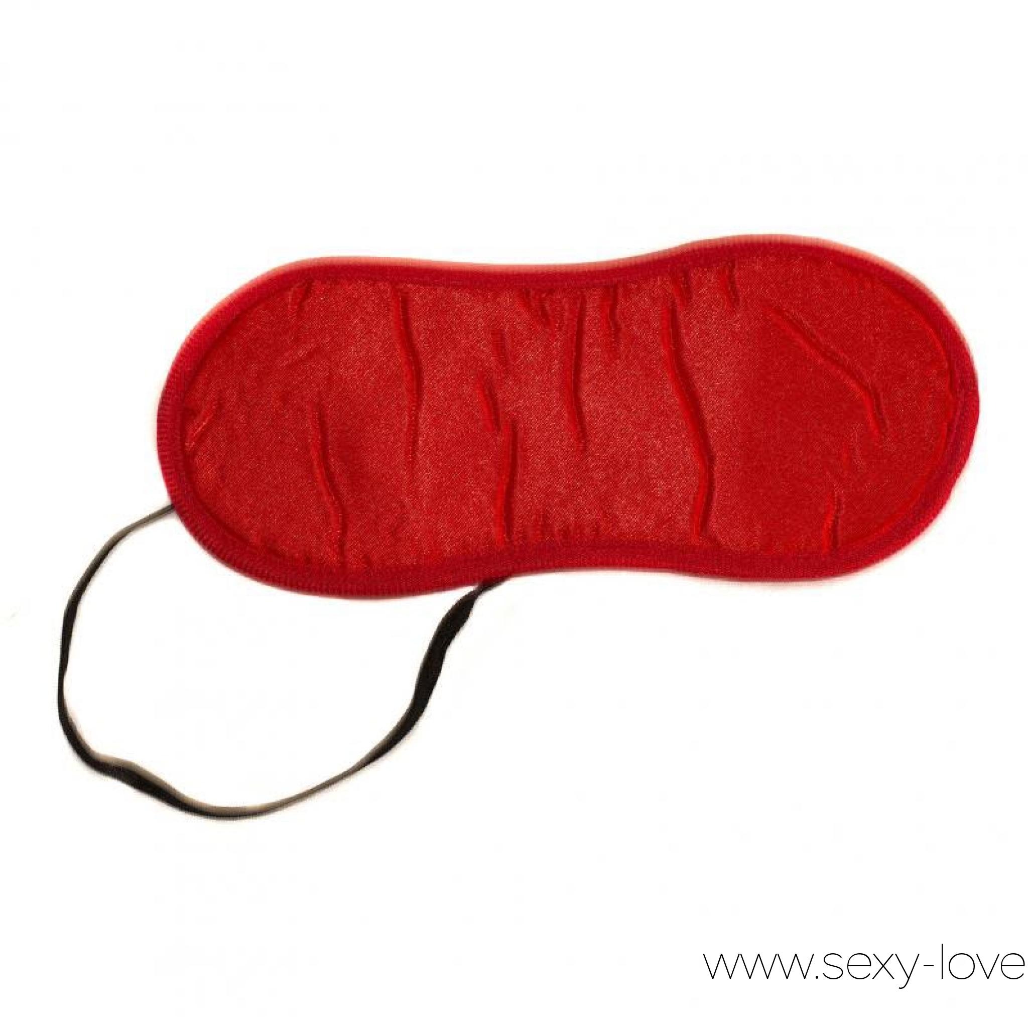 Маска на глаза «Bondage Love Mask», цвет красный, 
	Маска на глаза выполнена в красном цвете из плотной ткани (спандекс и хлопок) очень мягкой и приятной на ощупь. Классический секс-аксессуар закрывает глаза, рот и нос остаются открытыми. Аксессуар не пропускает свет, нежно соприкасается с кожей лица, создает легкий полумрак. Элегантная маска на глаза BONDAGE регулируется черной резинкой сзади, предназначена для сексуальных игр, также ее можно использовать для сна. Секс-аксессуар добавит Вашим отношениям таинственности и пикантности.
